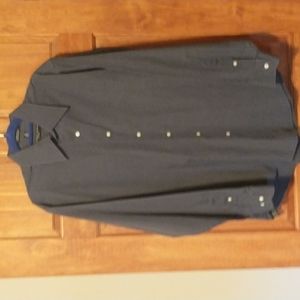 Geoffrey Beene men's size 16 wrinkle free fitted long sleeve button down shirt